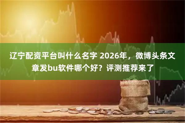 辽宁配资平台叫什么名字 2026年，微博头条文章发bu软件哪个好？评测推荐来了